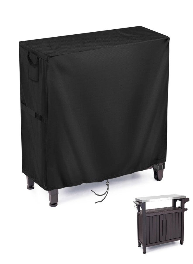 Jungda Pizza Oven Table Cover for Ooni Large Modular Table,Outdoor Prep Cart Table Cover for Ooni Pizza Oven Stand - 32 x 32 x 36 Inch - Image 1